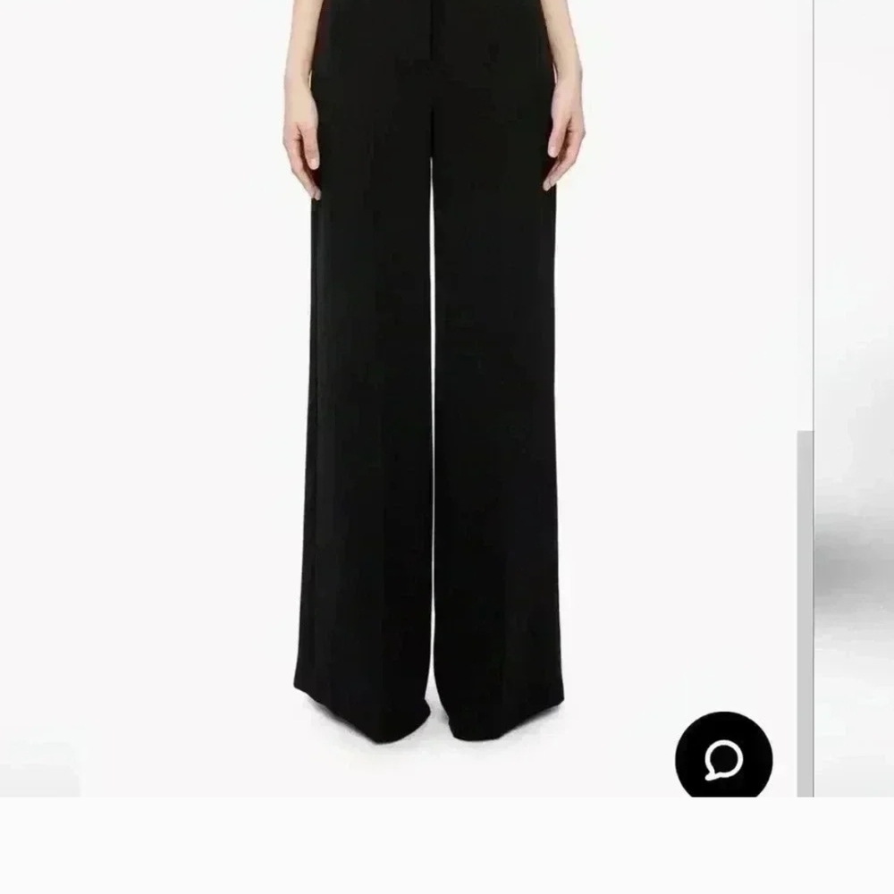 Theory Black Wide-Leg Trousers
